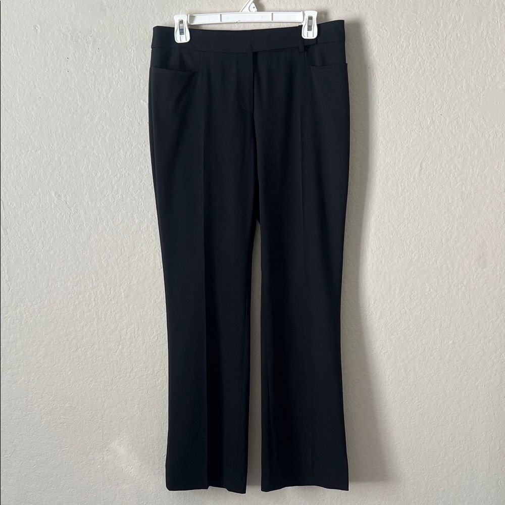 Like New! Akirs Punto Wool Blend Black Boot Cut Flare Trousers In Size 8